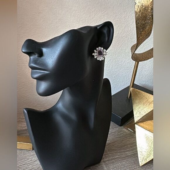 Vintage style pink stud earrings A453 - Picture 5 of 5